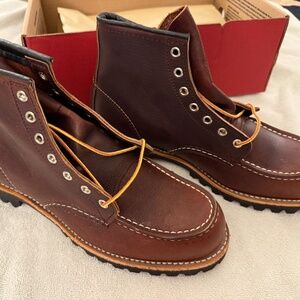 NIB Red Wing 8146 Roughneck Lug Boots 9 9D Briar Leather - Redwing Heritage USA